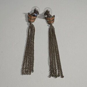 Elegant Chevron Tassel Earrings